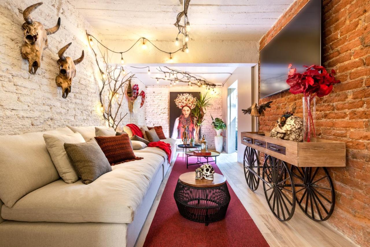 Casa Kanabri Hostal Boutique Мехико Экстерьер фото